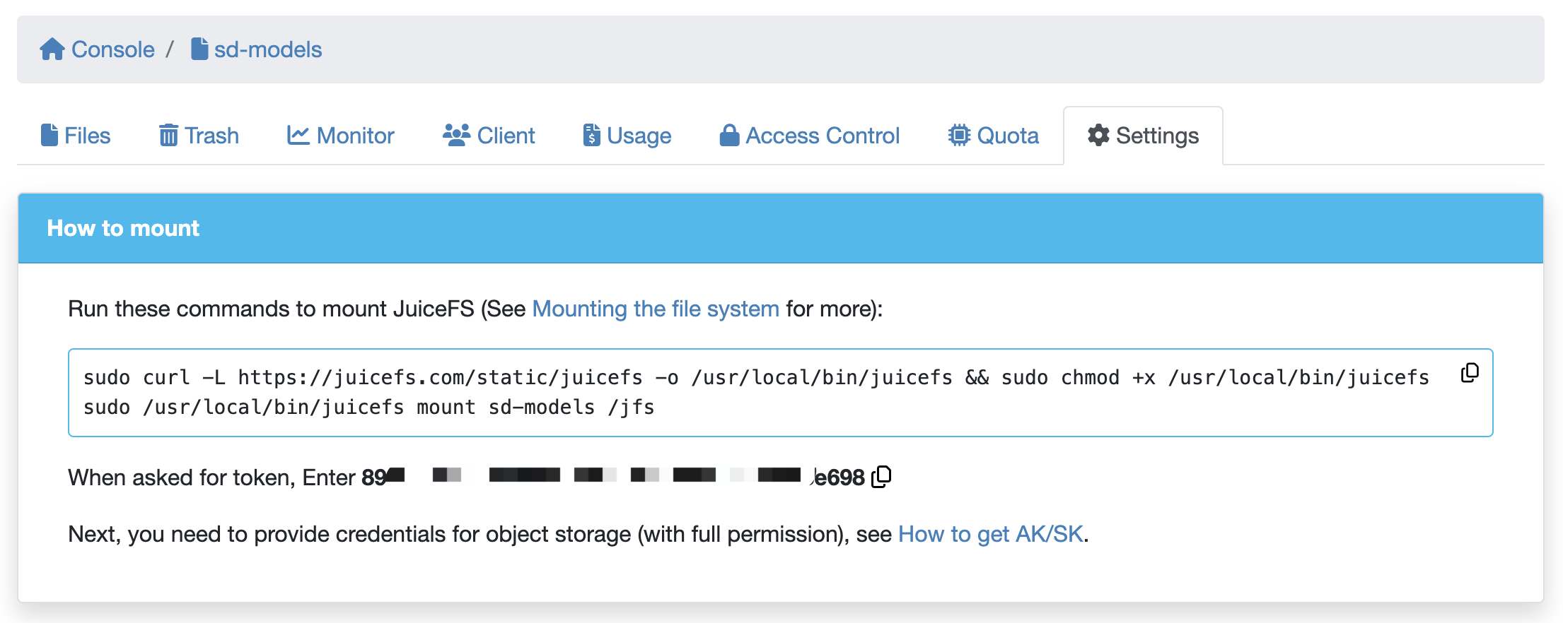 filesystem-setting