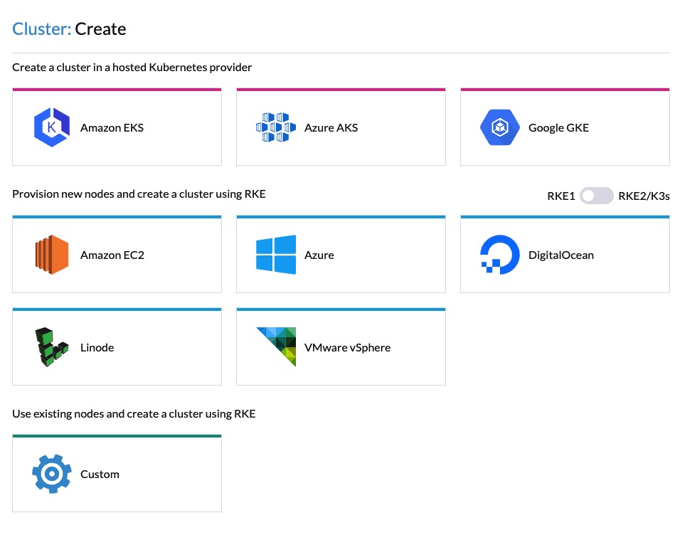 Rancher-cluster-create